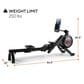ProForm Trainer 500 Rower with 5" Display, Built-in Tablet Holder and SpaceSaver Design in Black, , large