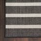 Nourison Positano POS03 Black and Ivory 4" x 6" Indoor/Outdoor Area Rug, , large