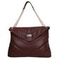 Sandy Lisa Cali Shoulder Bag in Burgundy, , large