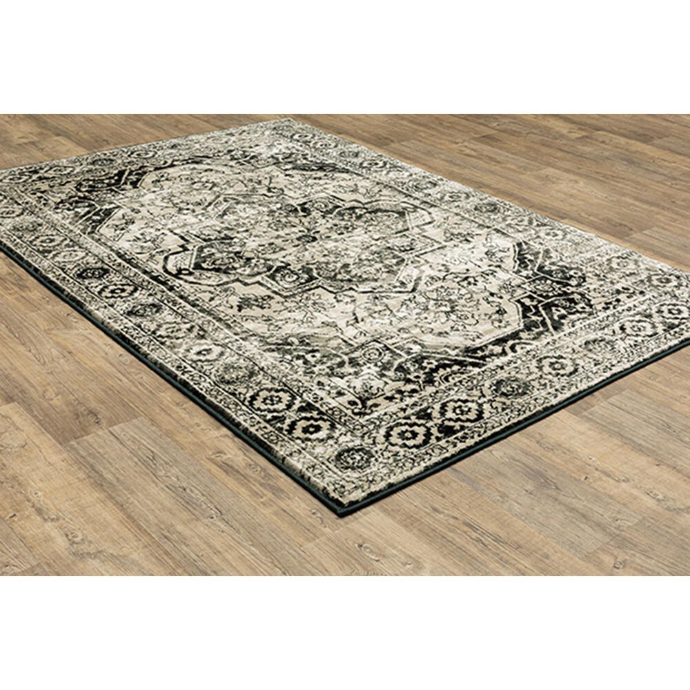 Oriental Weavers Georgia Medallion 429G0 7&#39;10&quot; x 10&#39; Grey Area Rug, , large