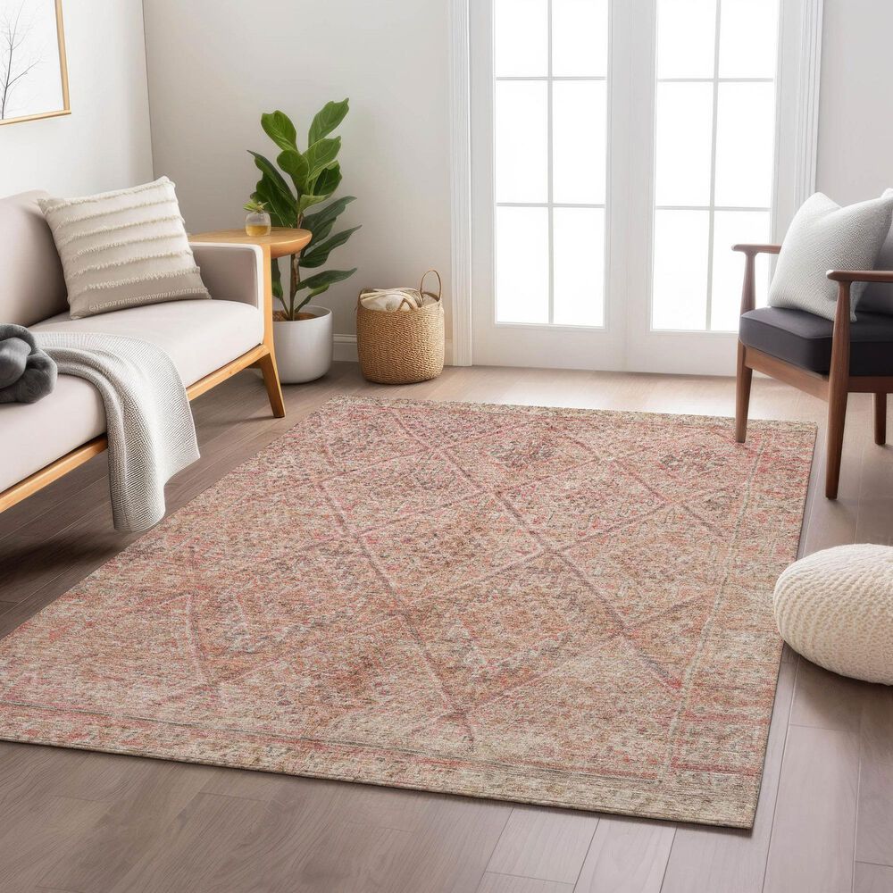 Dalyn Rug Company Karaj KJ10 10&#39; x 14&#39; Pink Indoor/Outdoor Area Rug, , large