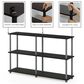 HOMLUX Turn-N-Tube 3-Tier Double Size Storage Display Rack in Black and Grey, , large