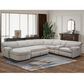 Vogue Home Furnishings 4-Piece Power Left-Facing Reclining Sectional with Chaise in Dove Gray, , large
