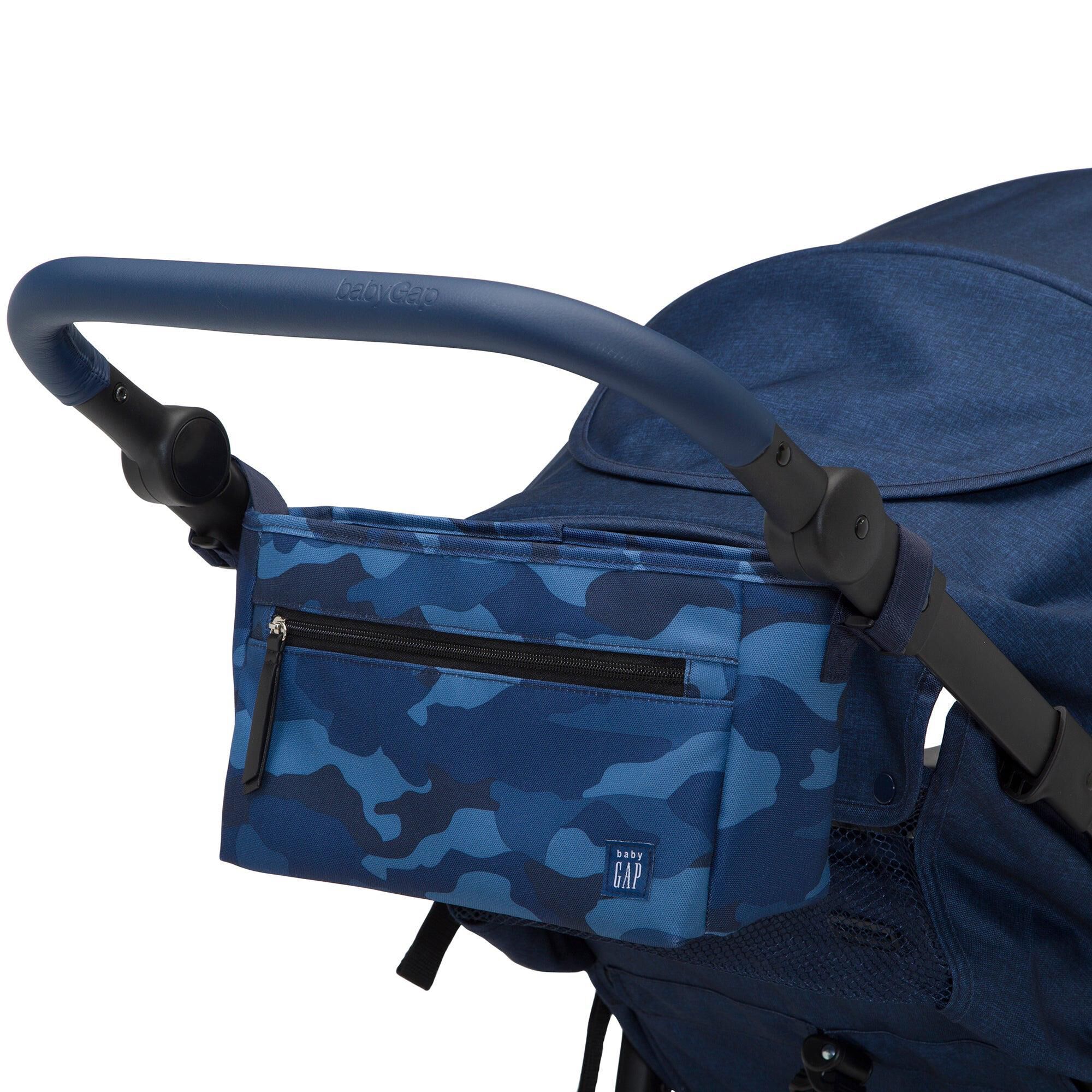 Blue top jeep stroller