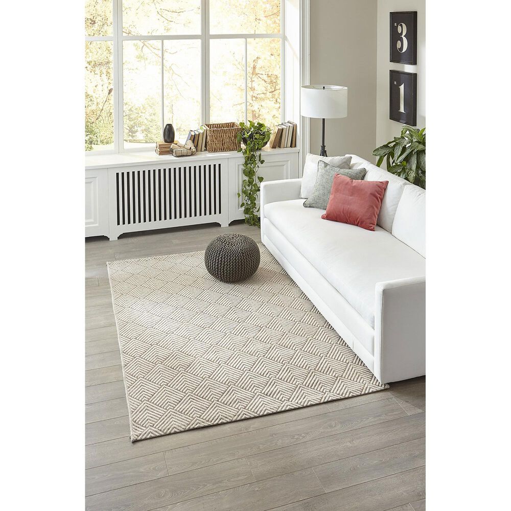 Momeni Como COM-3 4&#39; x 6&#39; Beige Area Performance Rug, , large