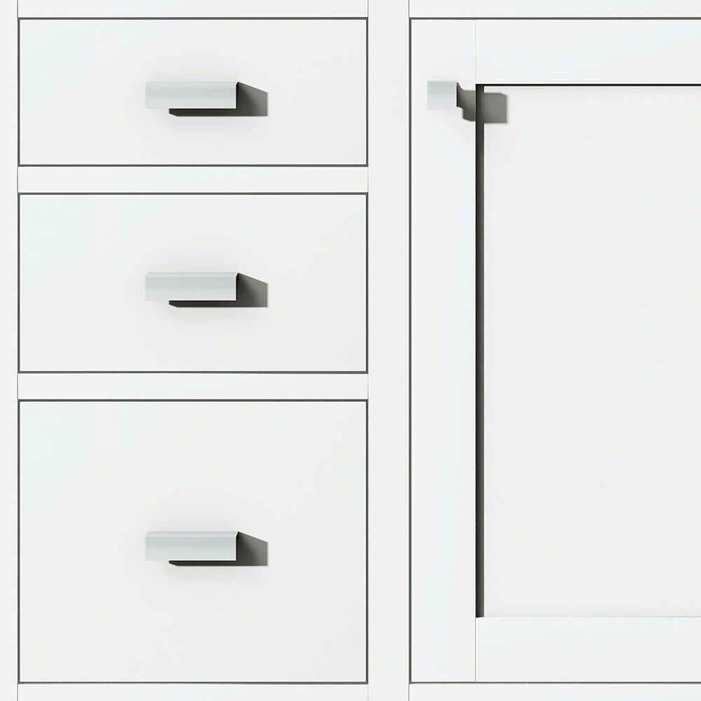 James Martin Vanities Addison 48" Single Bathroom Vanity in Glossy White with 3 cm Parisien Bleu Quartz Top and Rectangular Sink, , large