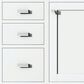 James Martin Vanities Addison 48" Single Bathroom Vanity in Glossy White with 3 cm Parisien Bleu Quartz Top and Rectangular Sink, , large