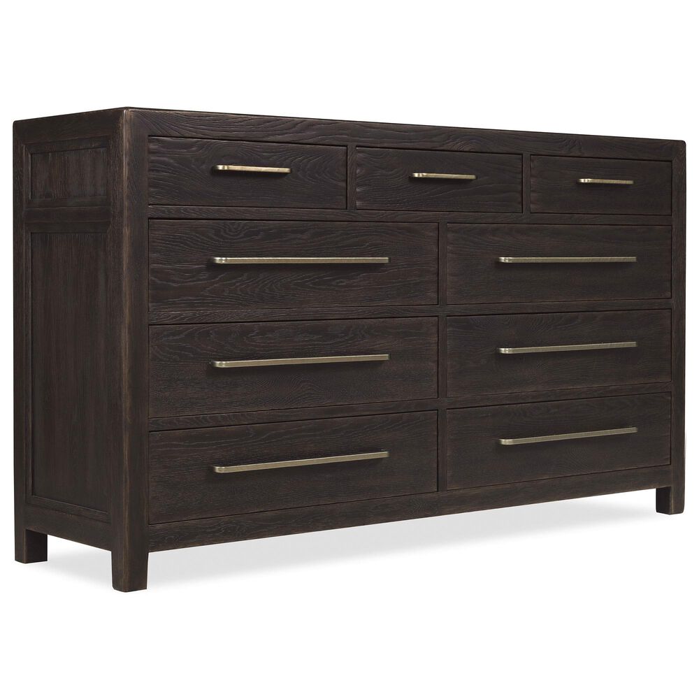 Hooker Furniture Driftwood 9-Drawer Dresser in Burnt Timber, , large