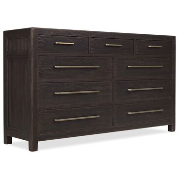 Hooker Furniture Driftwood 9-Drawer Dresser in Burnt Timber, , large
