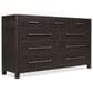 Hooker Furniture Driftwood 9-Drawer Dresser in Burnt Timber, , large