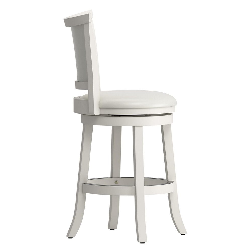 CorLiving Counter Height Swivel Stool in White - Set of 2, , large