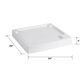 GE Appliances 4" ADA Riser and Dip Pan for 24" Frontload Washers and Dryers in White, , large