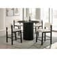 Pacific Landing Hamlyn Round Counter Height Dining Table in Black - Table Only, , large