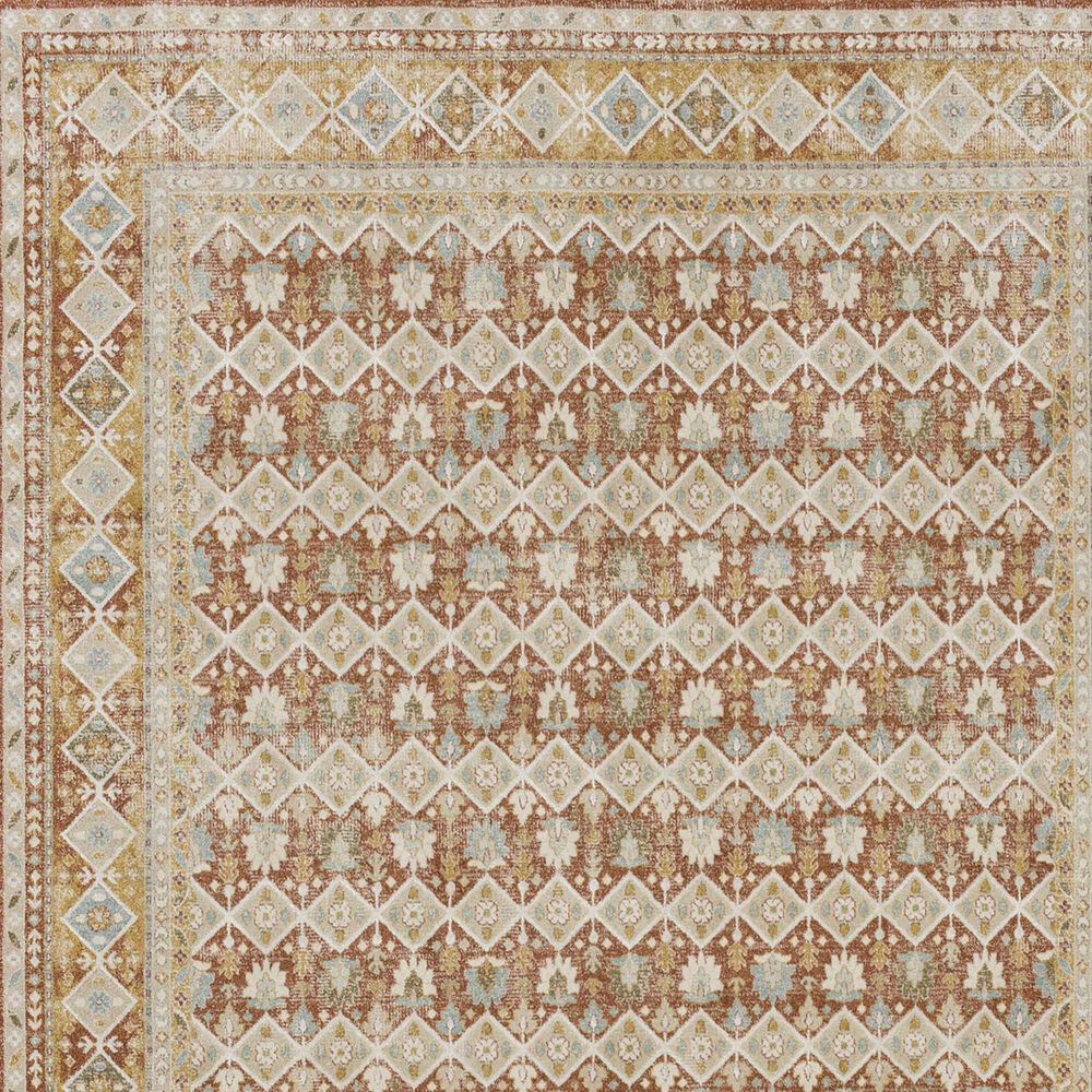Karastan Windemere R1260 6'6" x 9'10" Terracotta Area Rug, , large