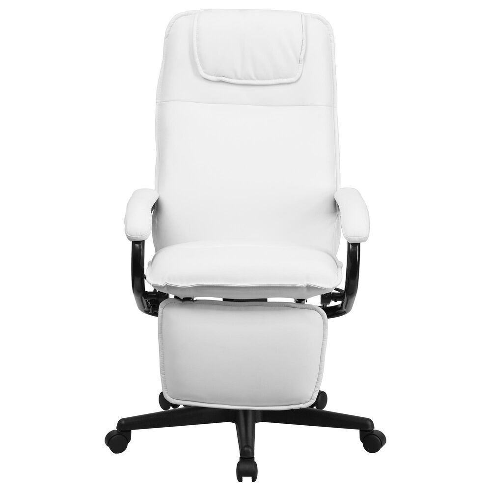 Flash Furniture Executive Contemporary Swivel Chair in White, , large