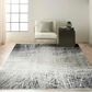 Nourison Balian 5"3" x 7"3" Black and Silver Area Rug, , large