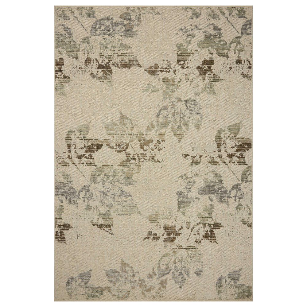 Loloi Saylor Ivory and Bark 2"3" x 7"7" Indoor/Outdoor Runner, , large