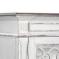 Belle Furnishings Abbey Park Mirrored Door Chest in White, , large