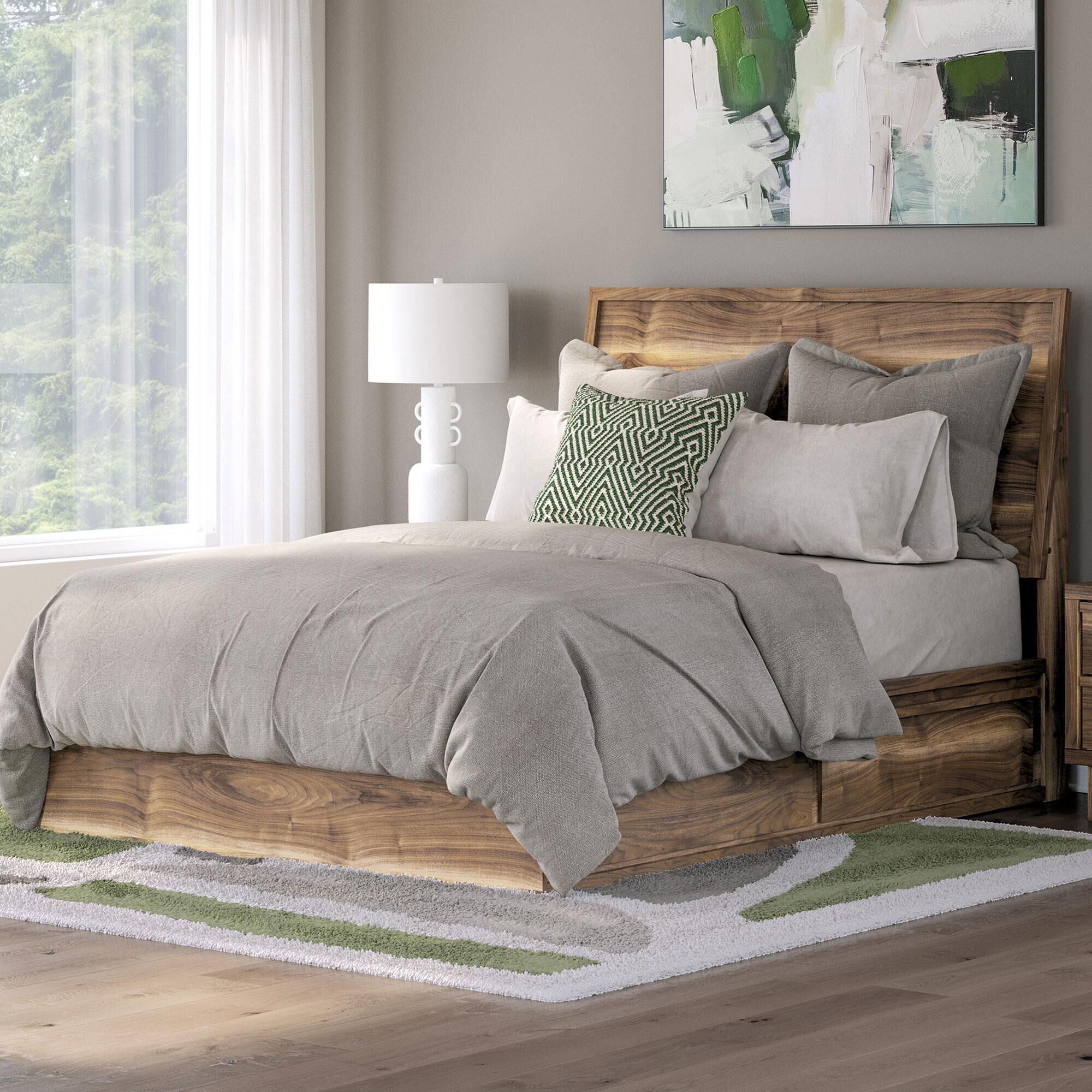Ashley Chirason Queen Panel Bed with Storage in Brown