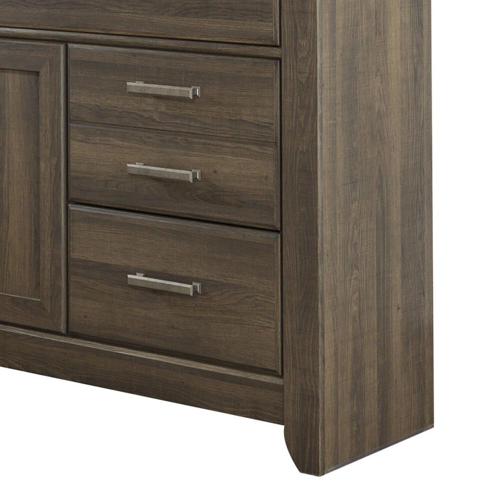 Ashley Juararo Dresser and Mirror in Dark Brown, , large