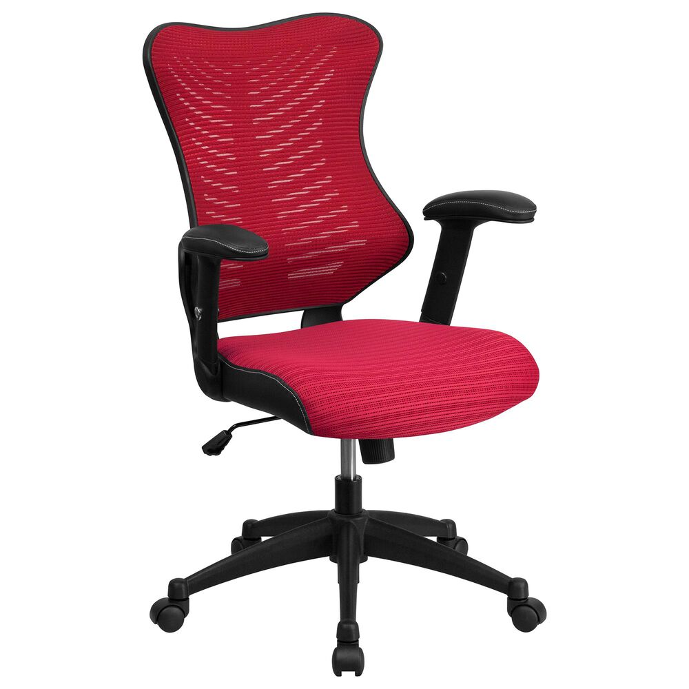 Flash Furniture Executive Swivel Chair in Burgundy, , large