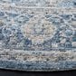 Safavieh Dream DRM408J 6"7" Round Grey and Turquoise Area Rug, , large