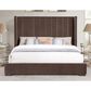 Crystal City Pearson King Upholstered Bed in Chocolate, , large