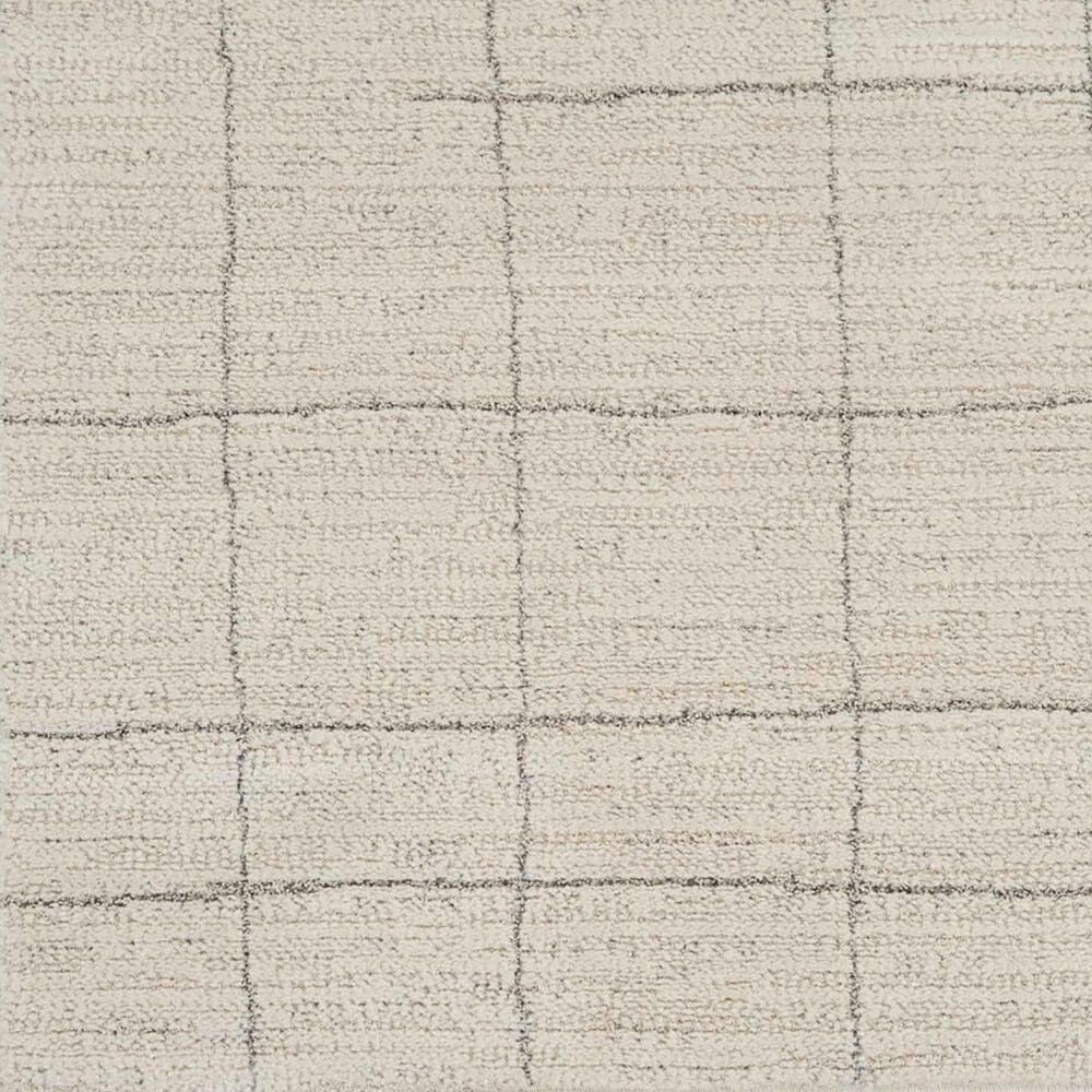 Nourison Andes AND04 2&#39;2&quot; x 7&#39;6&quot; Ivory and Grey Runner, , large