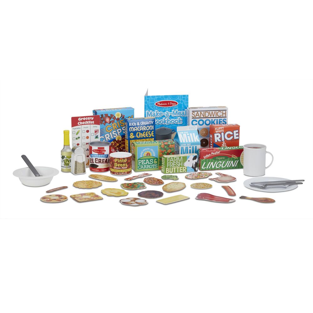 Melissa & Doug Deluxe Kitchen Collection Cooking and Play Food Set, , large