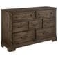 Viceray Collections Cool Rustic 7 Drawer Dresser in Mink, , large