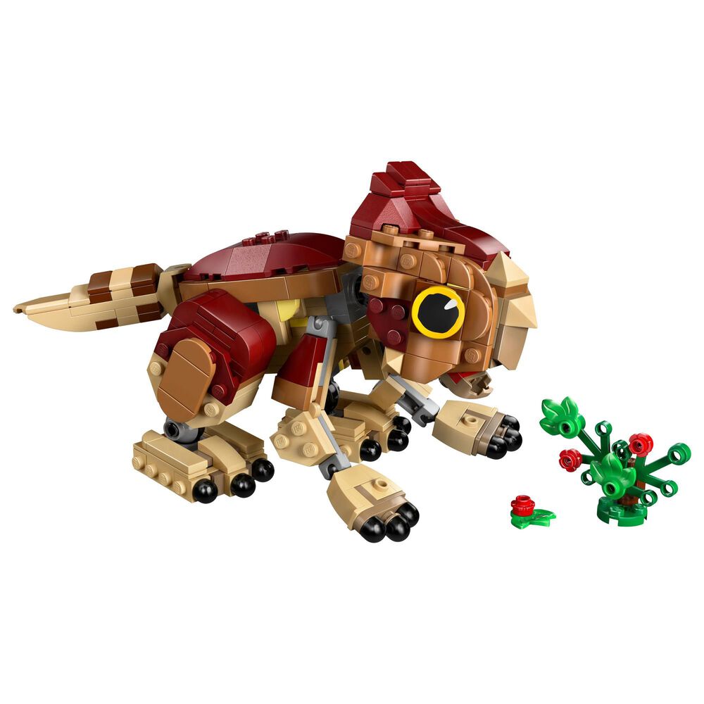 LEGO Jurassic World - Baby Dinosaur Dolores Aquilops Building Set in Dark Tan, Dark Red and Yellow, , large