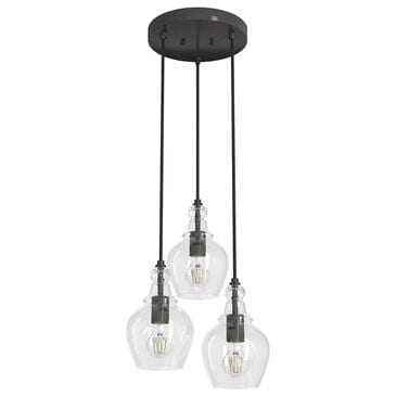 Hunter Maple Park 14" 3-Light Cluster in Noble Bronze, , large