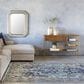 Surya Festival 12" x 15" Denim, Ink Blue, Teal, Tan and Ivory Area Rug, , large