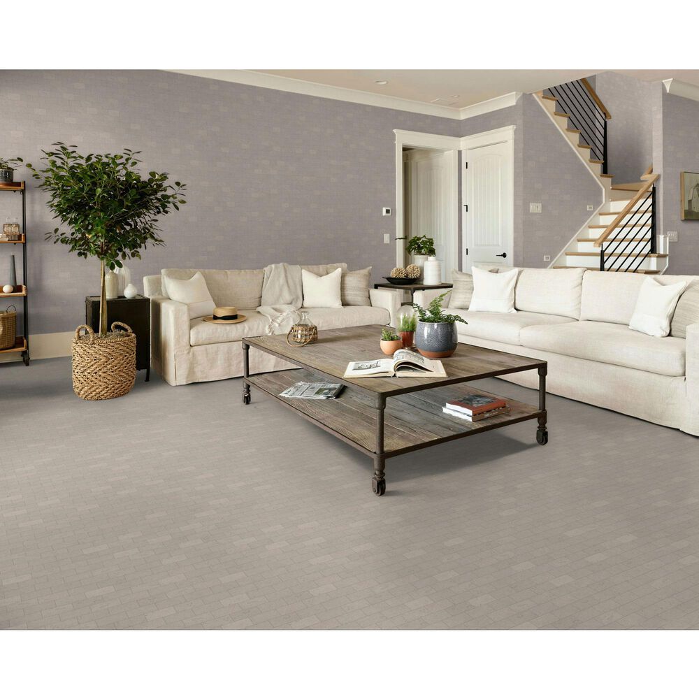 Shaw Eterna Terra Travertine 2" x 4" on 12" x 12.5" Natural Stone Mosaic Sheet, , large