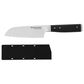 KitchenAid Gourmet 5" Santoku Knife with Protective Cover in Stainless Steel and Black, , large