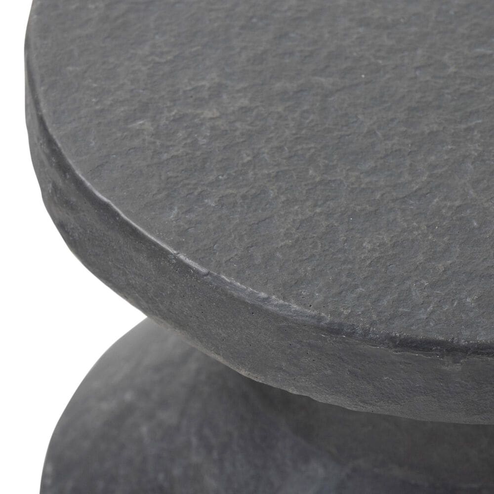 Four Hands Odeon End Table in Distressed Graphite, , large