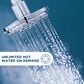 GE Appliances 8 kW Tankless Electric Water Heater in Diamond Gray, , large