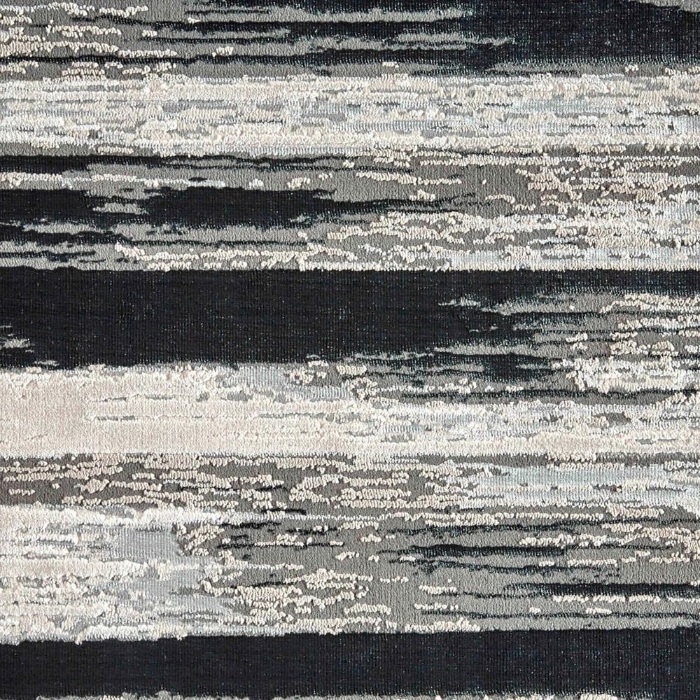 Feizy Micah 3338F 8&#39; x 10&#39; Black and Silver Area Rug, , large