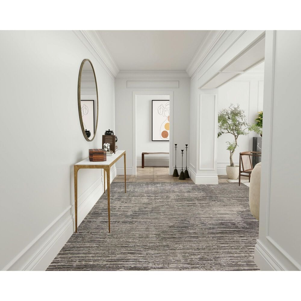 Nourison Sustainable Trends 9&#39; x 12&#39; Ivory and Grey Area Rug, , large