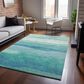 Dalyn Rug Company Pacifica PA9 8" x 10" Turquoise Area Rug, , large
