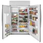 GE Profile 42" Side-by-Side Refrigerator in Fingerprint Resistant Stainless Steel, , large