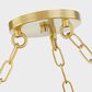 Mitzi Lighting Tiffany 1-Light Chandelier in Aged Brass, , large