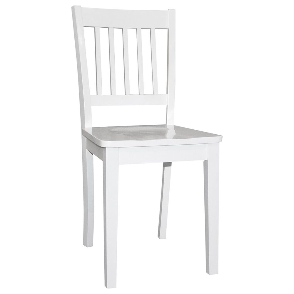 Richlands Furniture Schoolhouse Universal Youth Wood Chair in White, , large