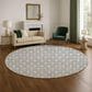 Dalyn Rug Company The Reserve TR10 Gray 8" Round Indoor/Outdoor Area Rug, , large