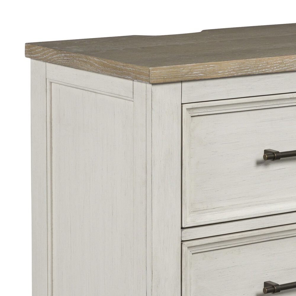 Ashley Shaybrock 2-Drawer Nightstand in Antique White and Brown, , large