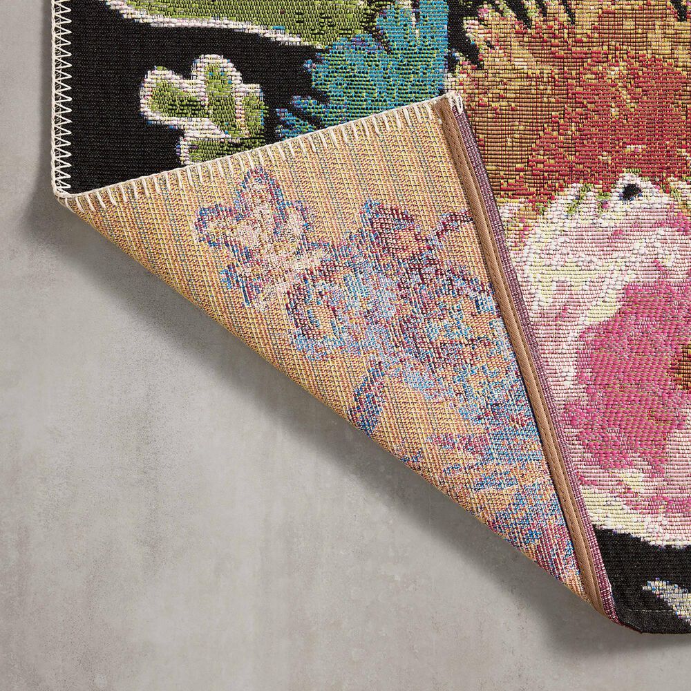 Loloi II Botanical 2&#39;5&quot; x 7&#39;8&quot; Black and Multicolor Runner, , large