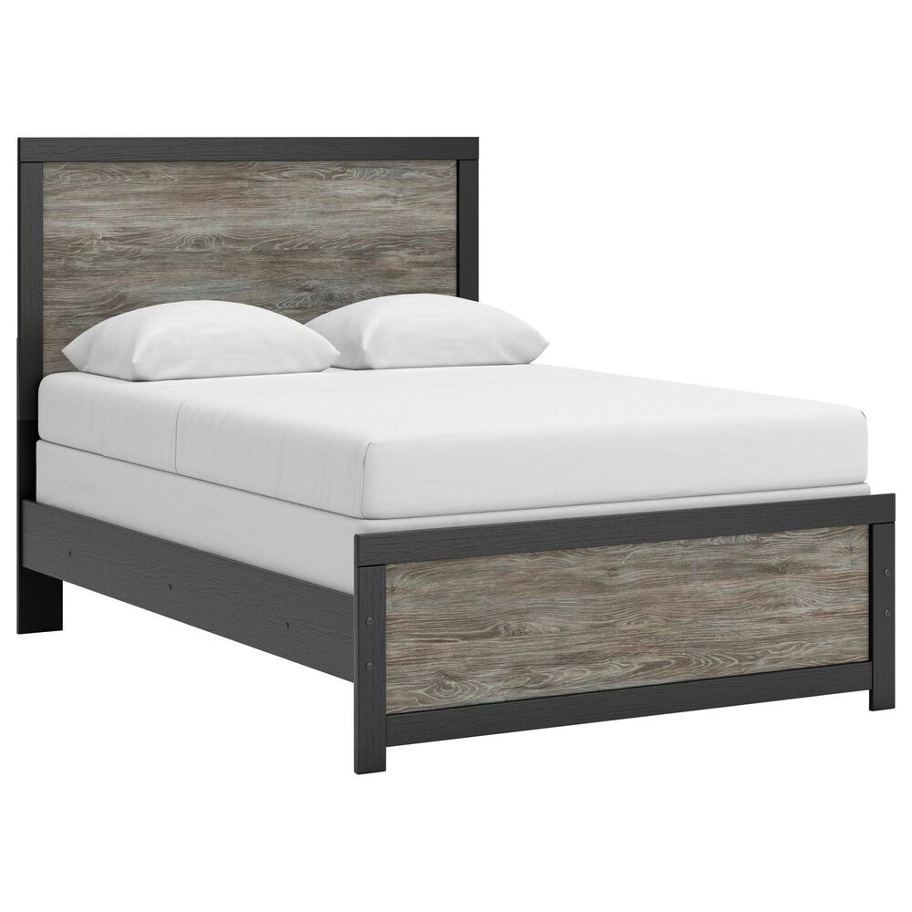 Ashley Broachmyn 4-Piece Full Panel Bedroom Set in Black and Gray, , large