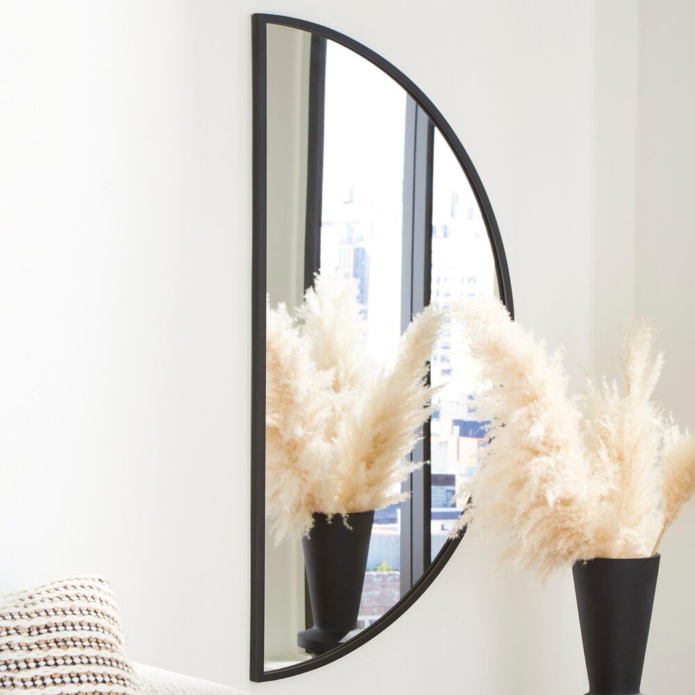 Ashley Denlow Accent Wall Mirror in Black, , large