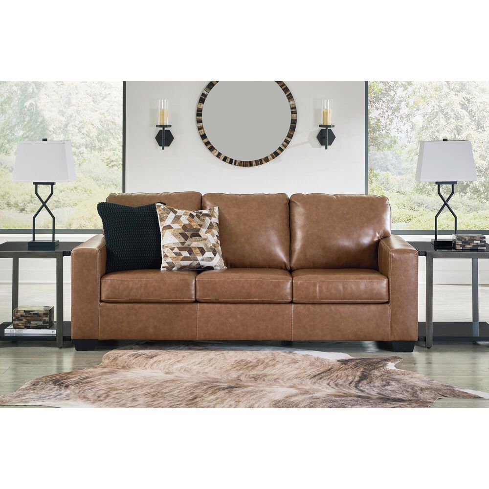 Ashley Bolsena Stationary Queen Sofa Sleeper in Caramel, , large