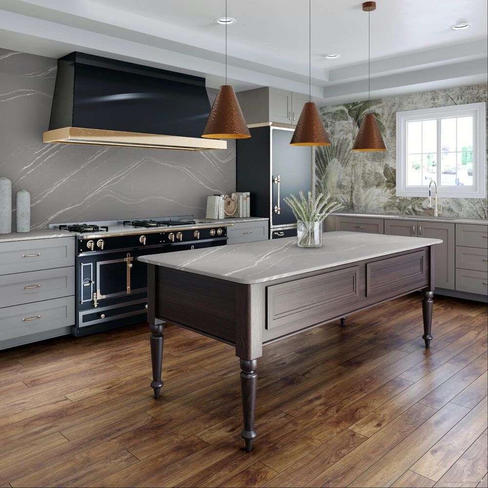 Cambria Luxury Queen Anne 3cm Quartz Countertop in Gray, , large